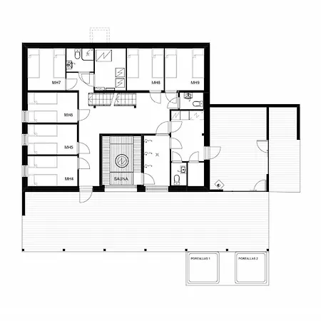 Lakeside Himos - 350m2 By The Up To 27 Guest Jämsä