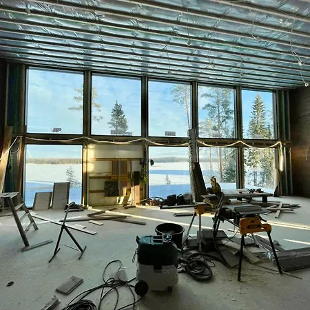 Lakeside Himos - 350m2 By The Up To 27 Guest דירה Jämsä