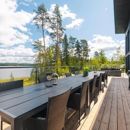 Lakeside Himos - 350m2 By The Up To 27 Guest Jämsä