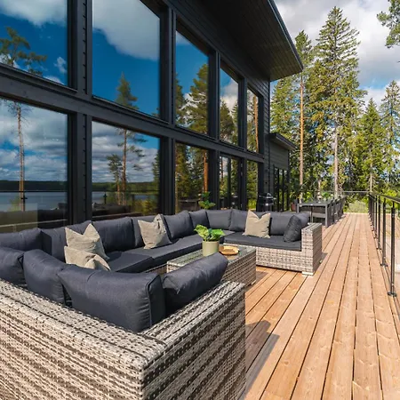 Lakeside Himos - 350m2 By The Up To 27 Guest Apartment Jämsä