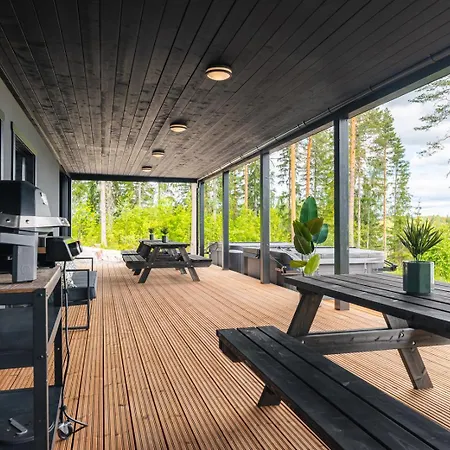 Lakeside Himos - 350m2 By The Up To 27 Guest Apartment